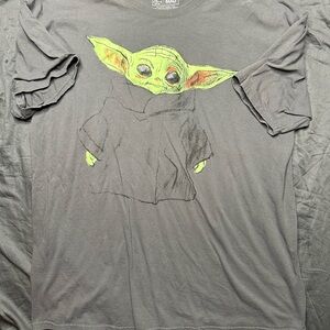 MAD Engine Charcoal Tee with Star Wars Grogu Graphic